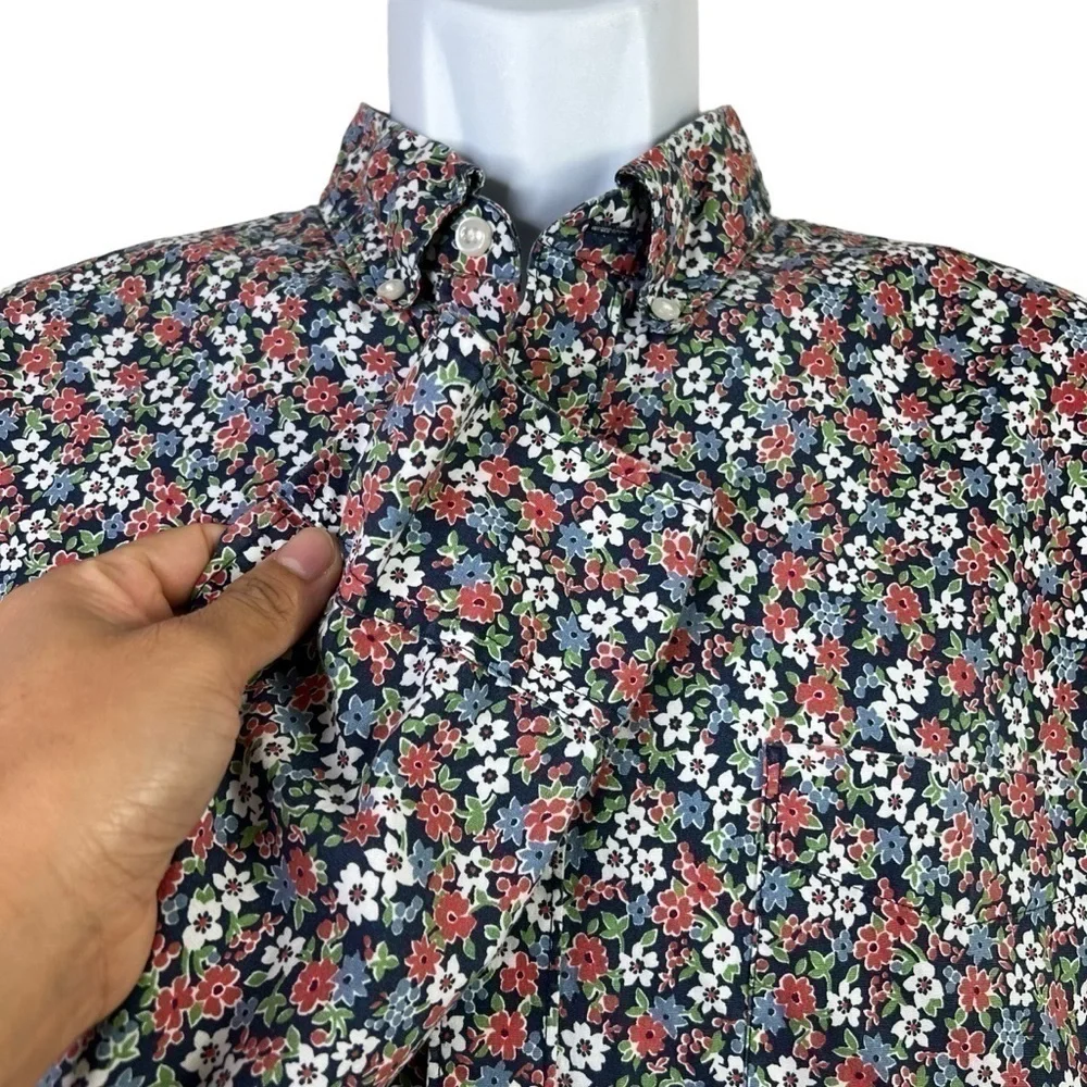 J.Crew Men’s Floral Casual Shirt Long Sleeve Size L